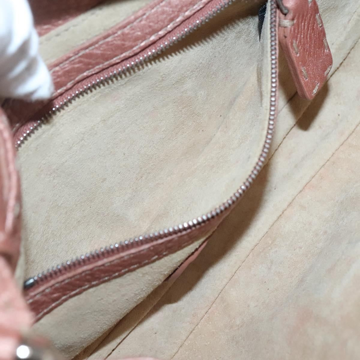 Fendi Vintage Selleria Flap Bag Leather, PINK, LEATHER, Shoulder bag