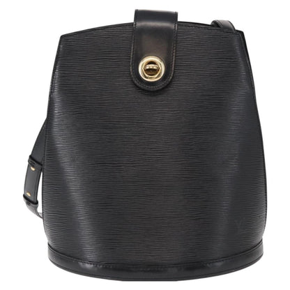 Louis Vuitton Cluny Shoulder Bag Epi Leather, BLACK, LEATHER, Shoulder bag