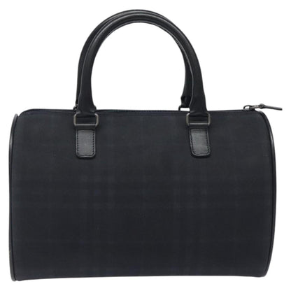 Burberry Nova check boston bag Canvas, NAVY, CANVAS, Handbag