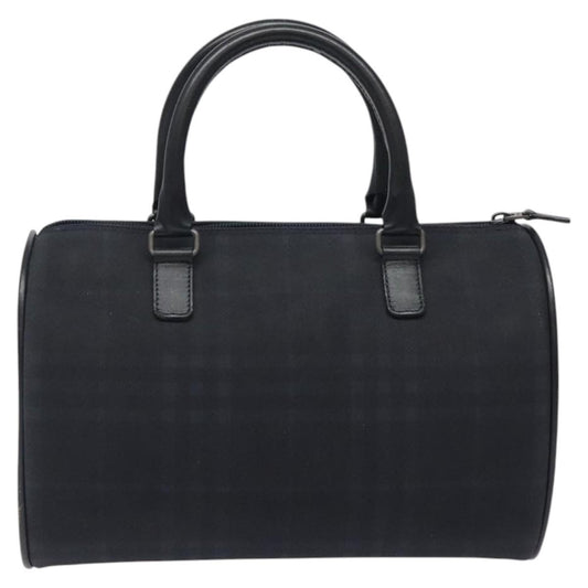 Burberry Nova check boston bag Canvas, NAVY, CANVAS, Handbag
