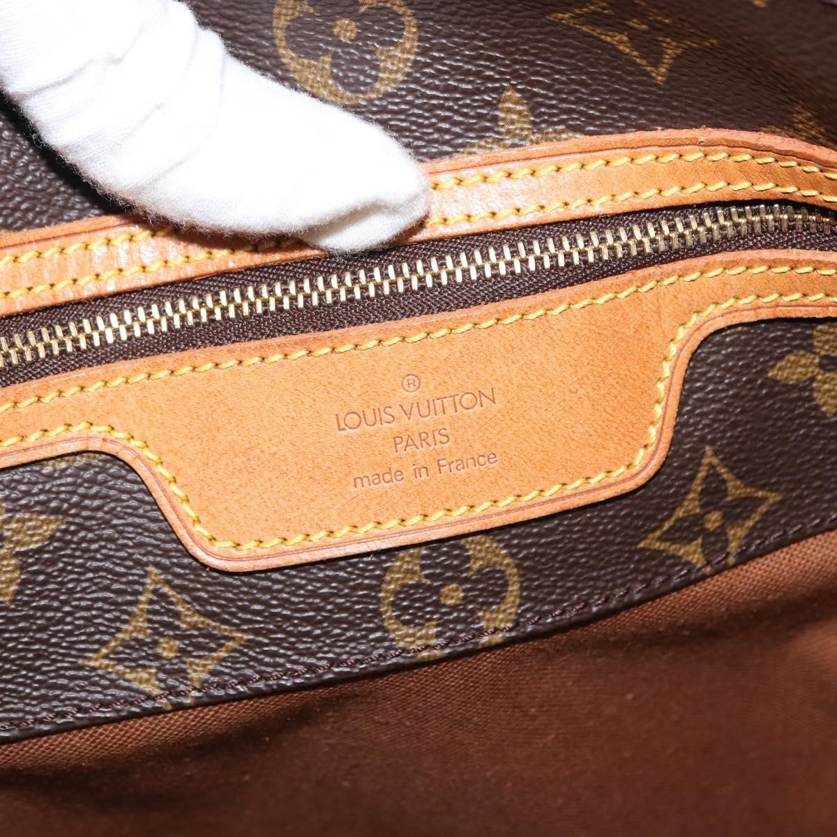 Louis Vuitton Shopping Sac Handbag Monogram Canvas, BROWN, CANVAS, Tote bag