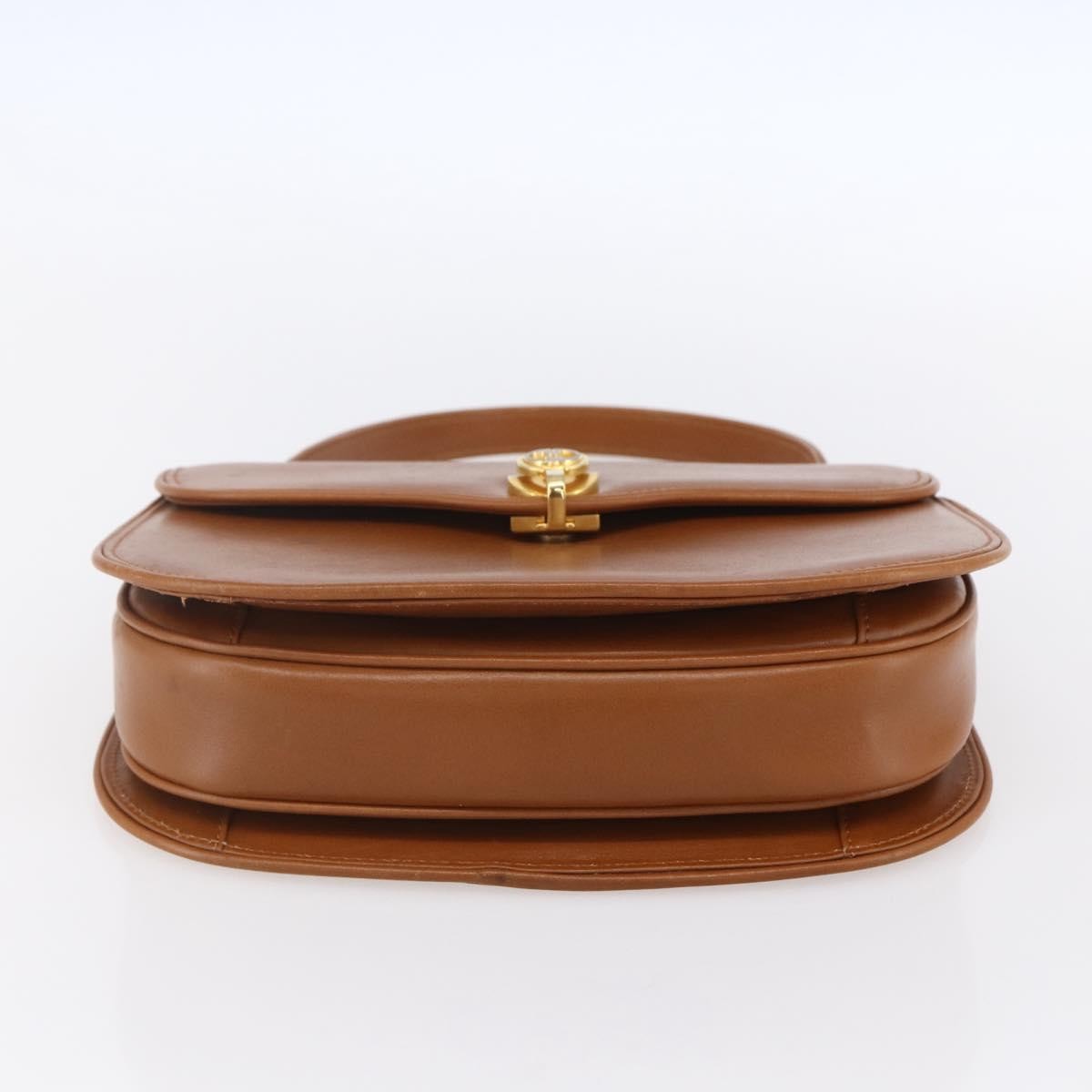 Gucci Vintage Handbag Leather, BROWN, LEATHER, Handbag