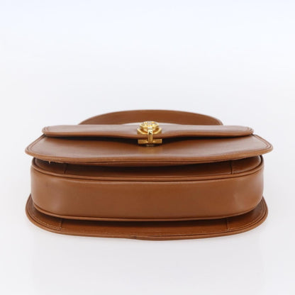 Gucci Vintage Handbag Leather, BROWN, LEATHER, Handbag