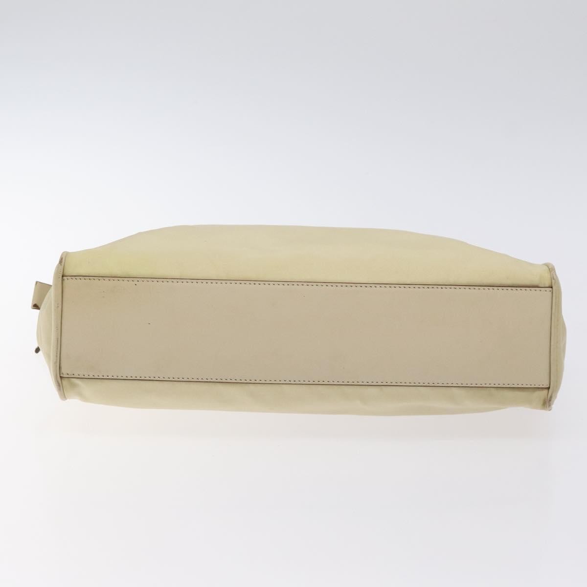 Prada Vintage Zip Handbag Tessuto, BEIGE, NYLON, Handbag