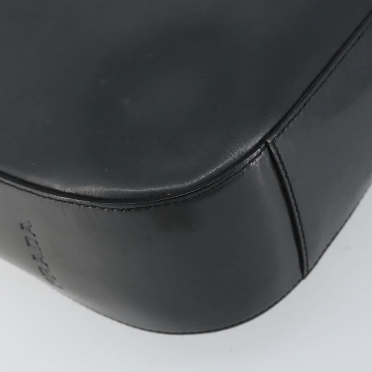 Prada Vintage Handbag Leather, BLACK, LEATHER, Shoulder bag