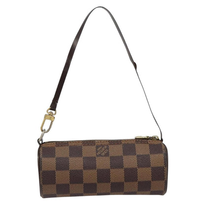 Louis Vuitton Papillon Pochette Damier, BROWN, CANVAS, Clutche & pouche