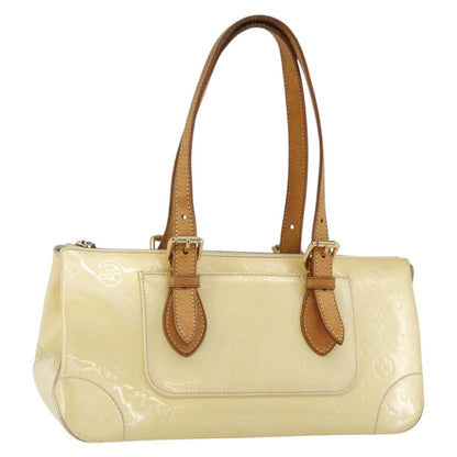 Louis Vuitton Rosewood Avenue Handbag Monogram Vernis, BEIGE, PATENT_LEATHER, Handbag