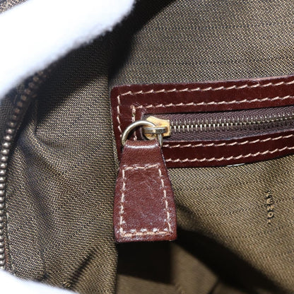 Fendi Vintage Convertible Satchel Zucca Canvas, BROWN, CANVAS, Handbag