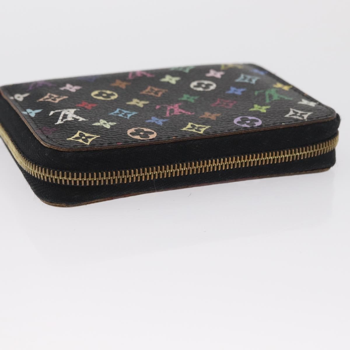 Louis Vuitton Porte-Monnaie Zippy Wallet Monogram Multicolor, BLACK, CANVAS, Wallets