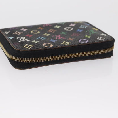 Louis Vuitton Porte-Monnaie Zippy Wallet Monogram Multicolor, BLACK, CANVAS, Wallets