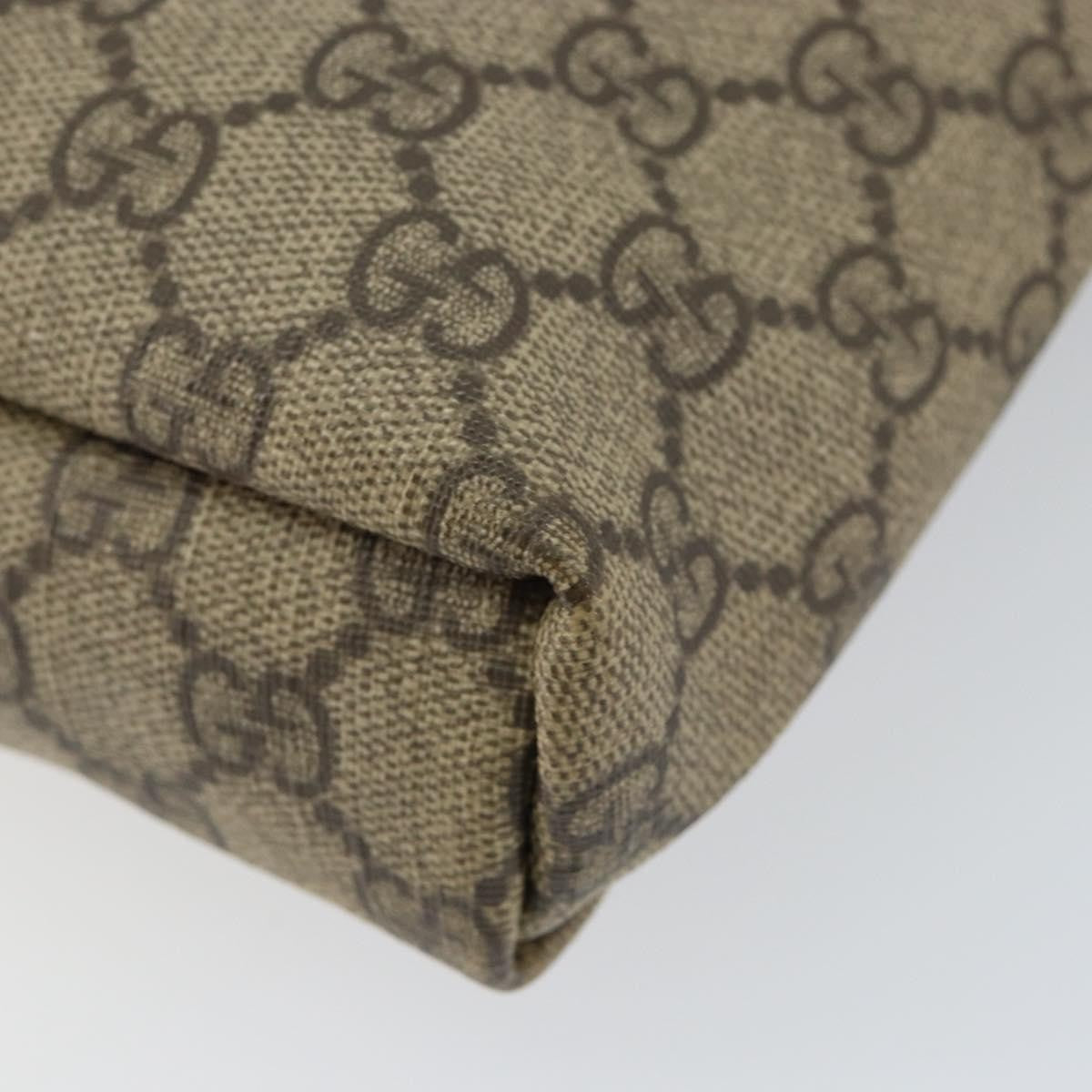 Gucci Flap Messenger GG Coated Canvas, BEIGE, PVC, Shoulder bag