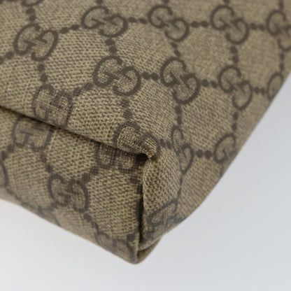 Gucci Flap Messenger GG Coated Canvas, BEIGE, PVC, Shoulder bag