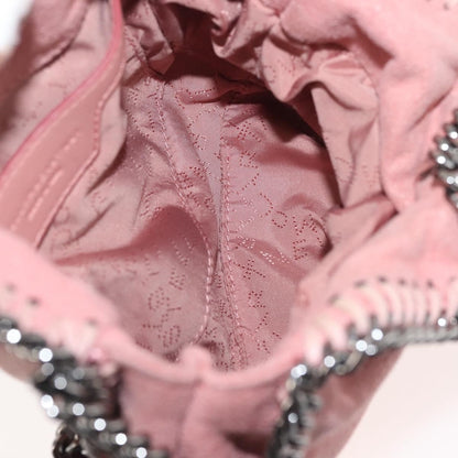 Stella McCartney Falabella Fold Over Crossbody Bag Suede, PINK, SUEDE, Crossbody bag