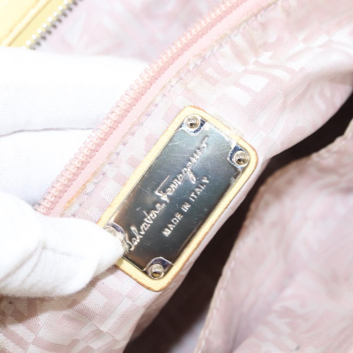 Salvatore Ferragamo Marisa Satchel Leather, YELLOW, LEATHER, Tote bag