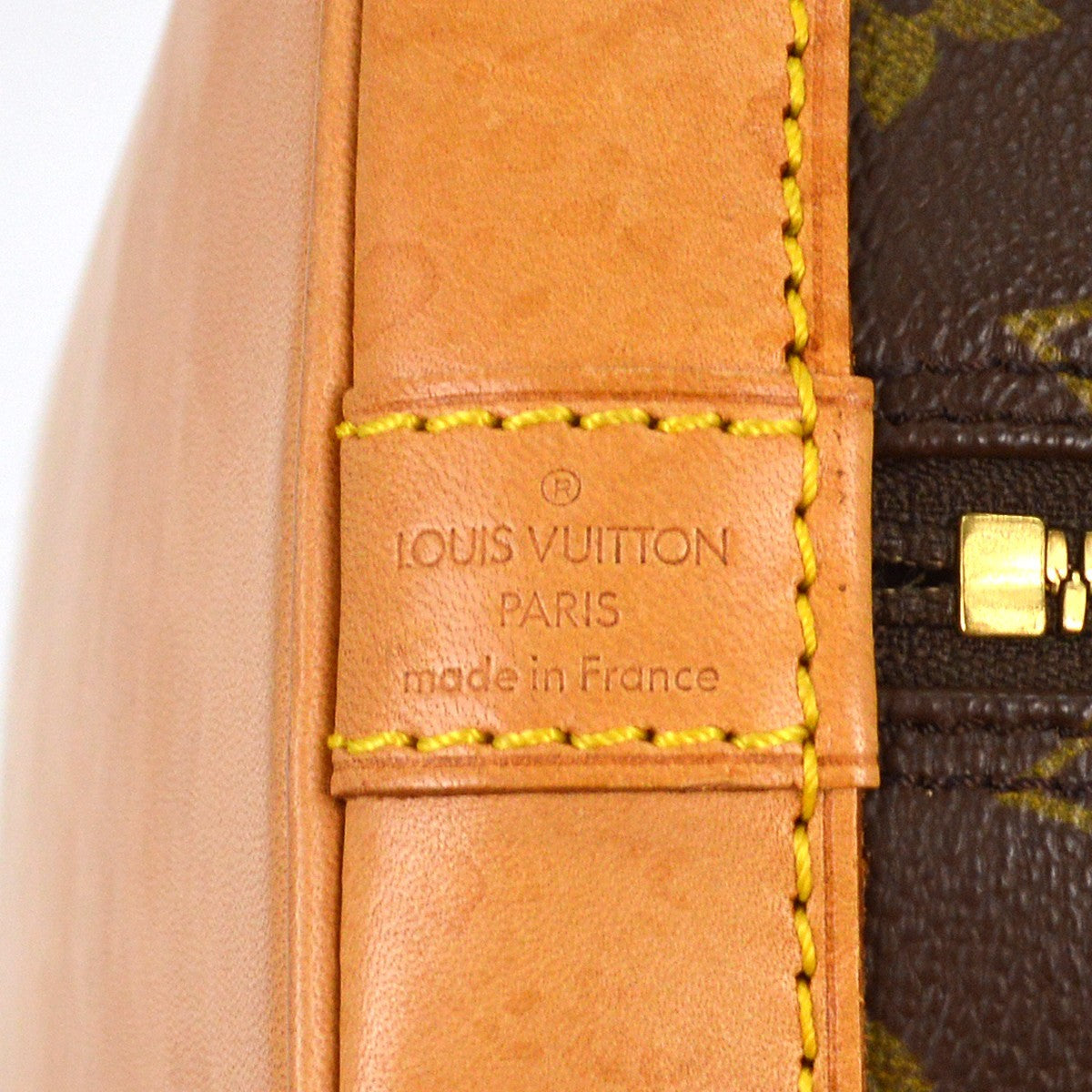 Louis Vuitton Alma Handbag Monogram Canvas, BROWN, CANVAS, Handbag