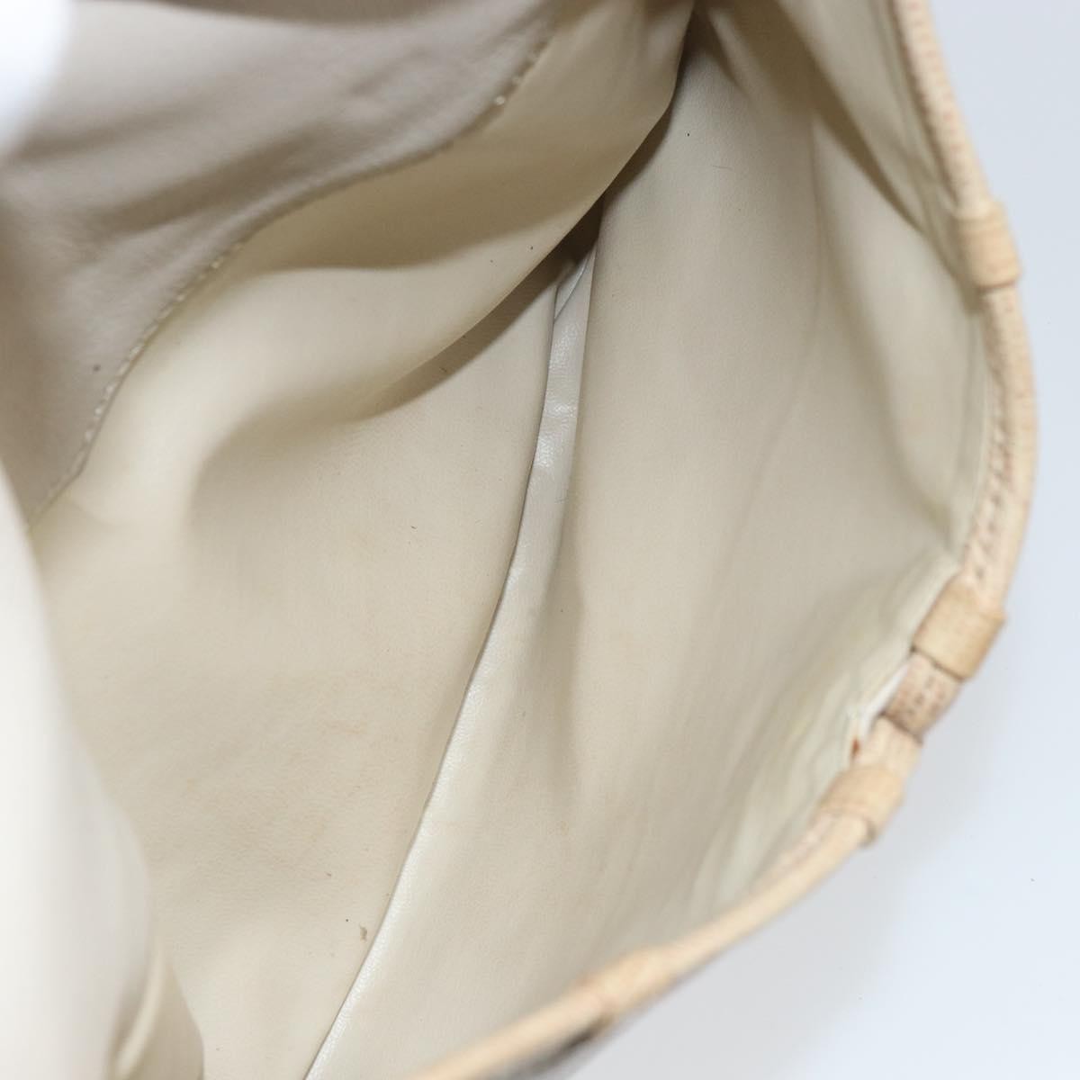 Celine Vintage Shoulder Bag Leather, BEIGE, LEATHER, Shoulder bag