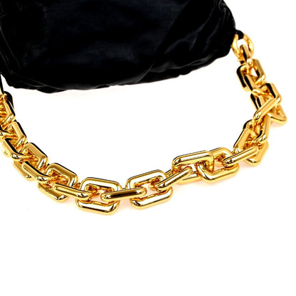 Bottega Veneta The Chain Pouch Leather, BLACK, LEATHER, Shoulder bag