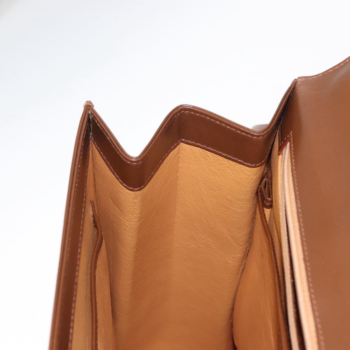 Gucci Vintage Lady Lock Top Handle Bag Leather, BROWN, LEATHER, Handbag