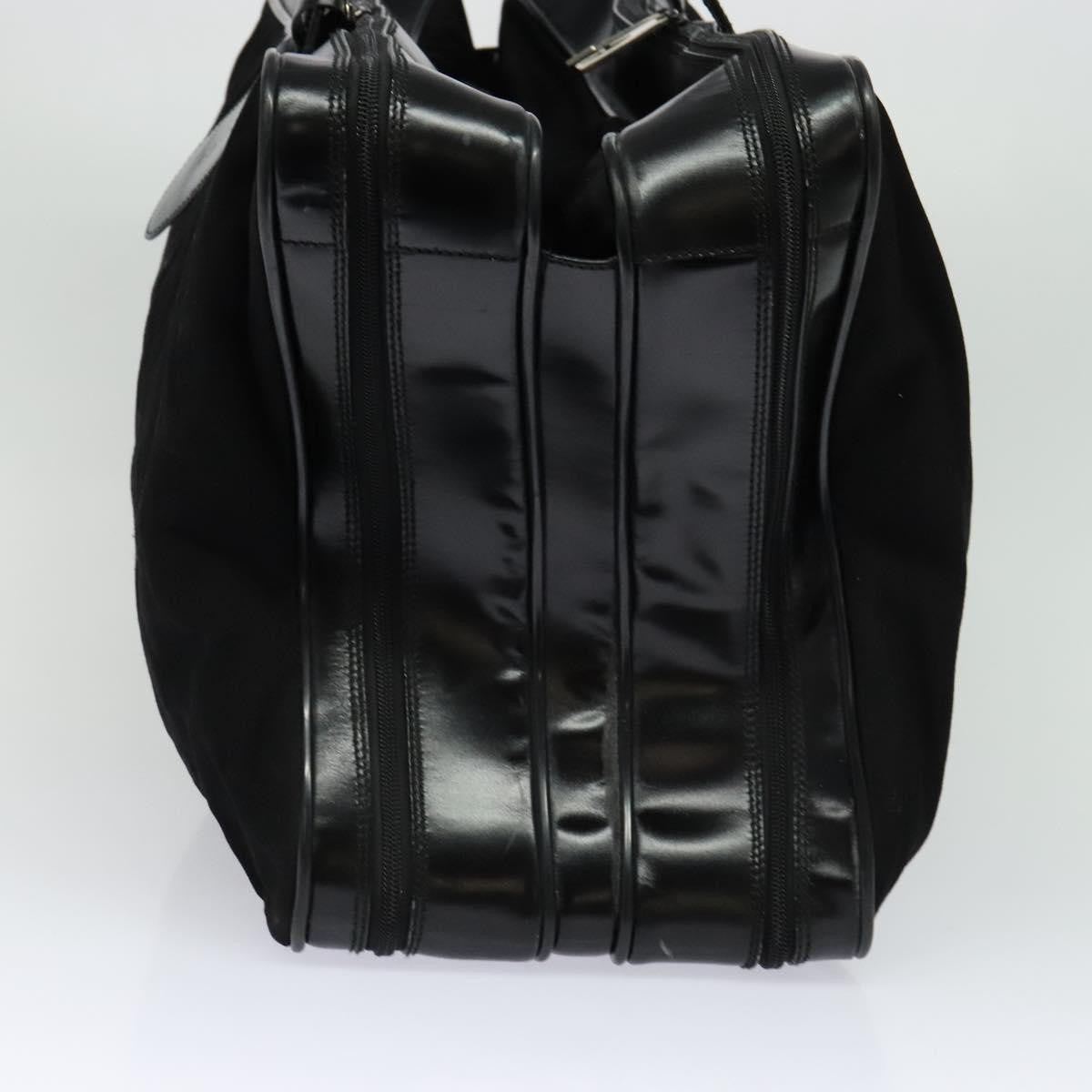 Gucci Vintage Boston Bag Canvas, BLACK, CANVAS, Travel bag