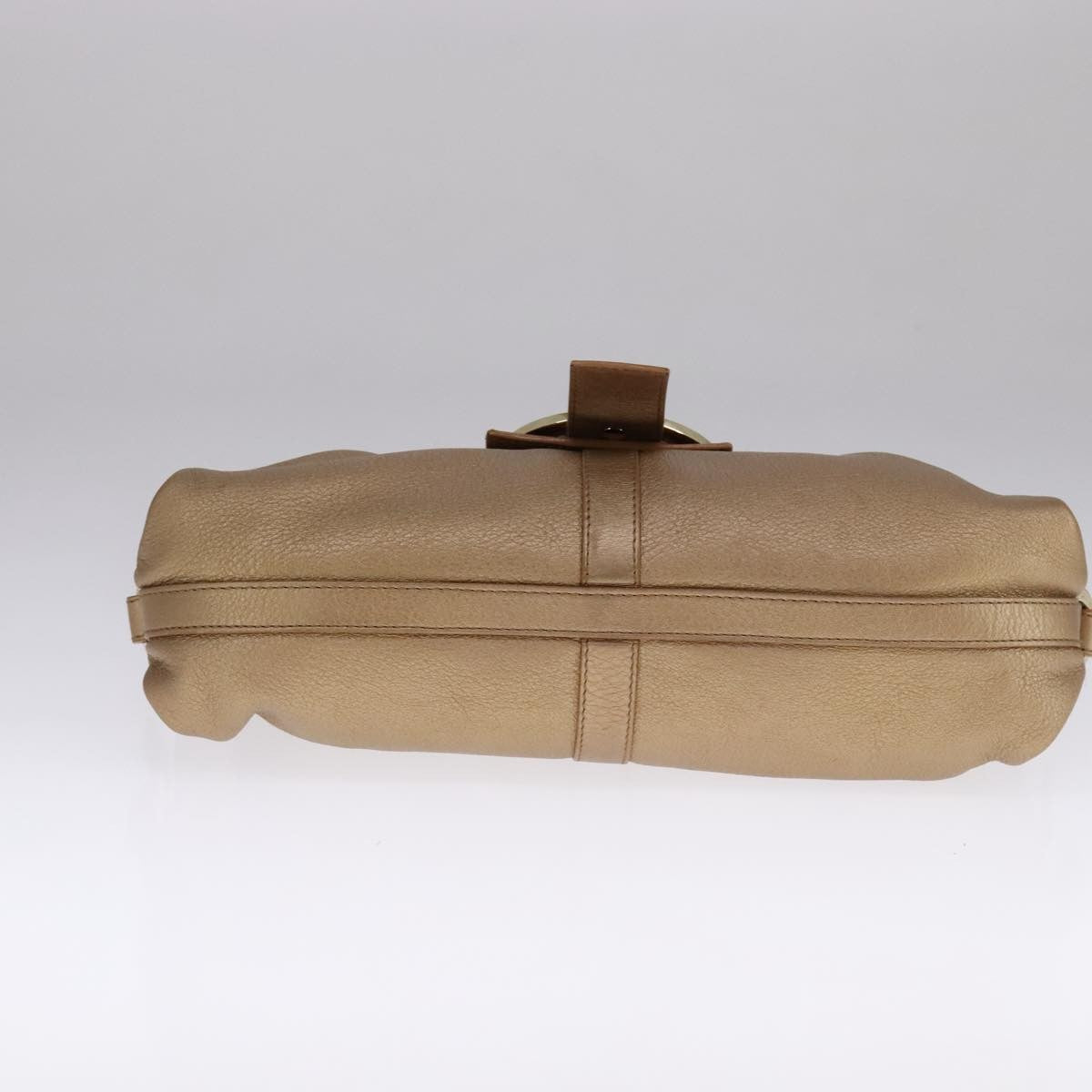 Bvlgari Chandra Flap Shoulder Bag Leather, GOLD, LEATHER, Shoulder bag