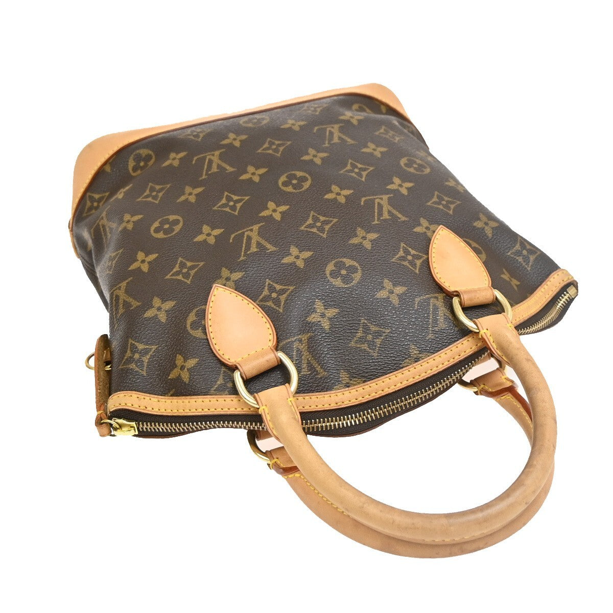 Louis Vuitton Lockit Handbag Monogram Canvas, BROWN, CANVAS, Handbag