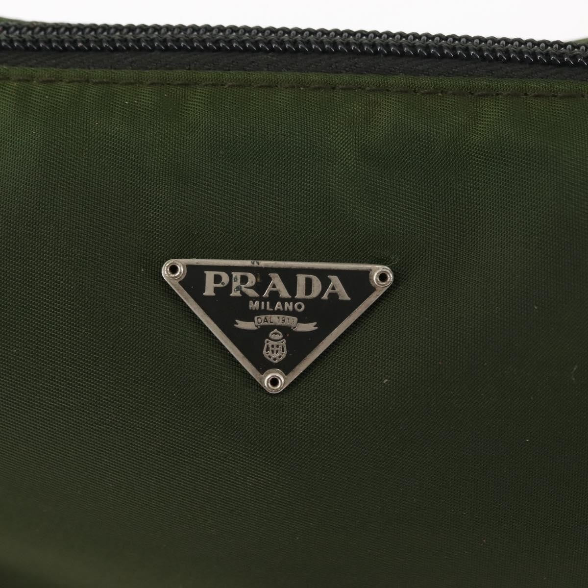 Prada Pochette Shoulder Bag Tessuto, KHAKI, NYLON, Clutche & pouche