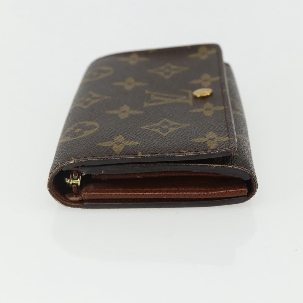 Louis Vuitton Porte Monnaie Tresor Wallet Monogram Canvas, BROWN, CANVAS, Wallets