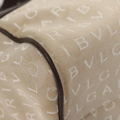 Bvlgari B.Zero1 Logomania Bag Canvas with Leather, BEIGE, CANVAS, Handbag
