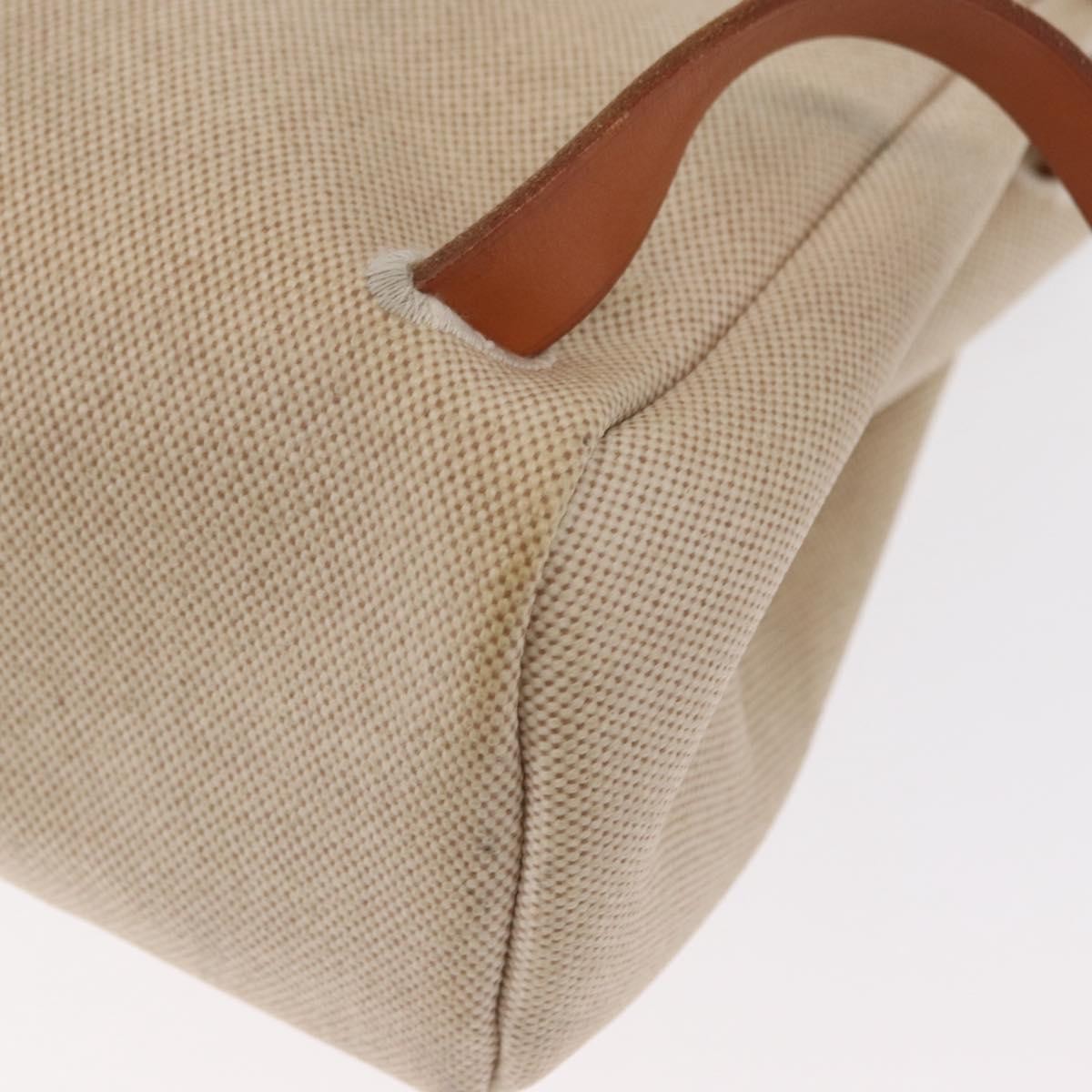Hermes Herbag A Dos Backpack Toile, BEIGE, CANVAS, Backpack