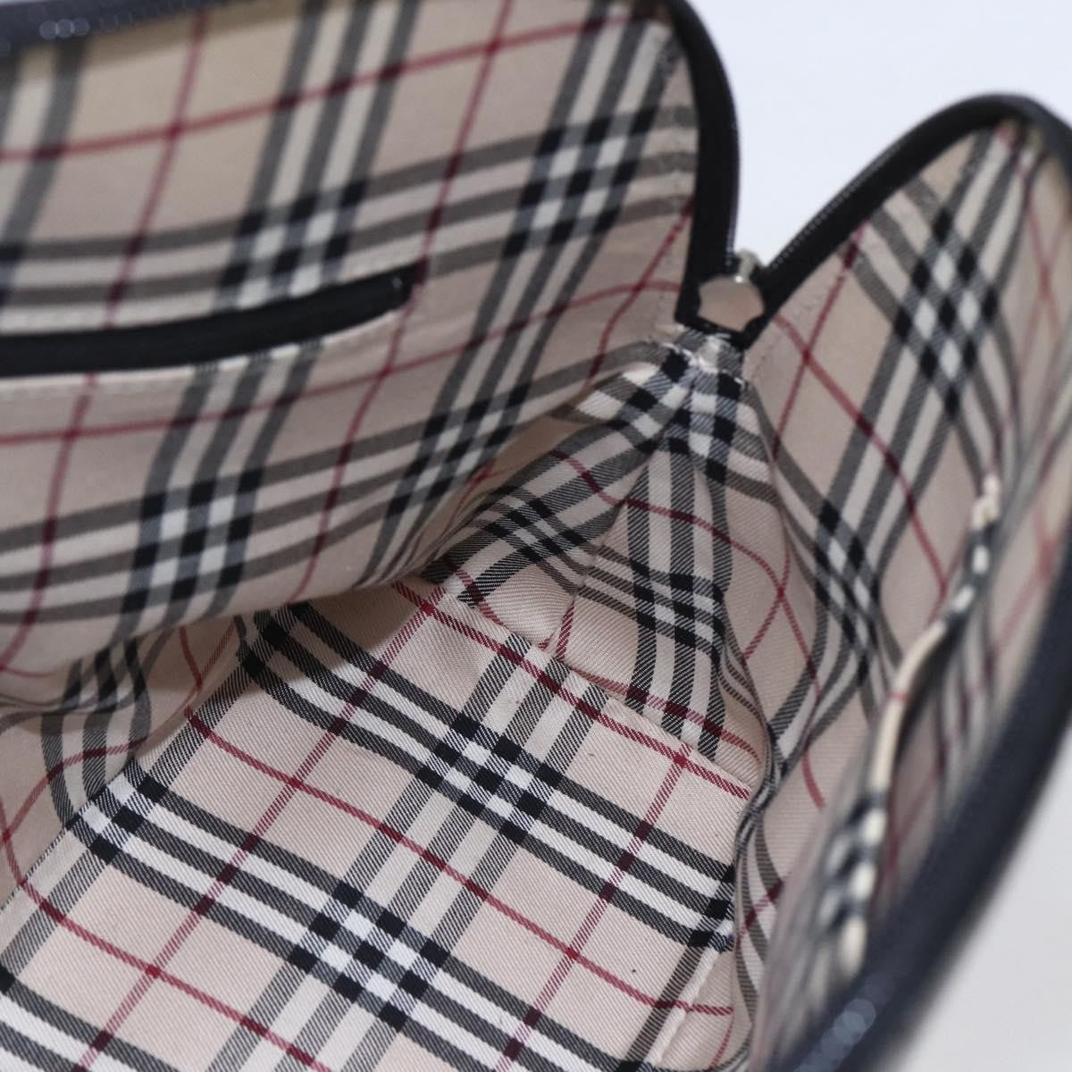 Burberry Vintage Handbag Leather, BLACK, LEATHER, Handbag