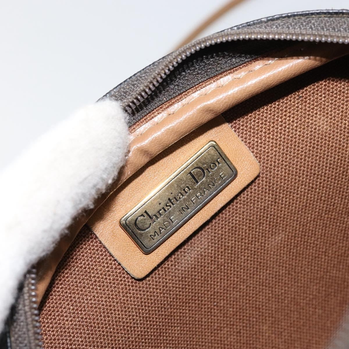 Christian Dior Vintage Honeycomb Shoulder Bag Canvas, BLACK, PVC, Shoulder bag