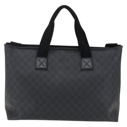 Gucci Convertible Zip Tote GG Canvas, BLACK, PVC, Tote bag