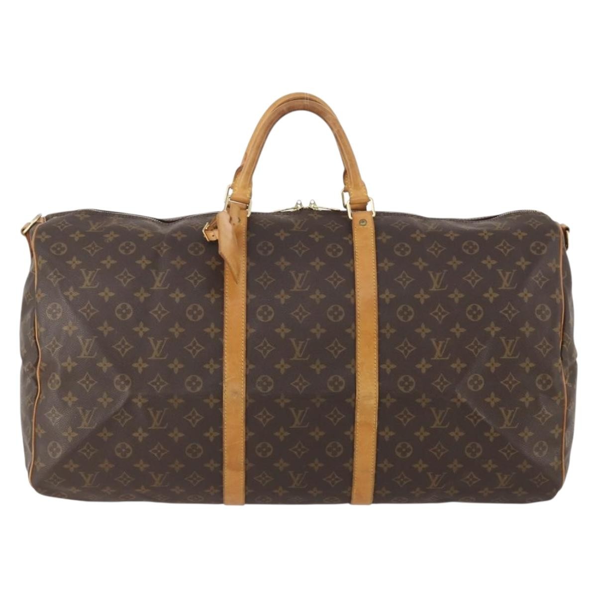 Louis Vuitton Keepall Bandouliere Bag Monogram Canvas, Brown, Canvas, Travel Bag