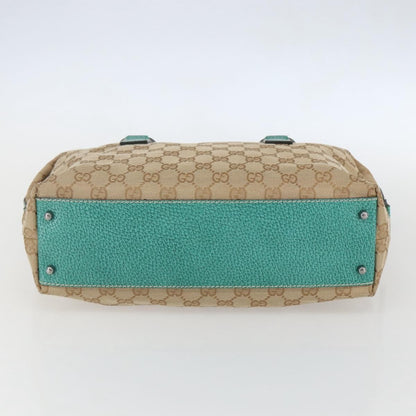 Gucci Vintage Zip Boston Bag GG Canvas, BEIGE, CANVAS, Handbag