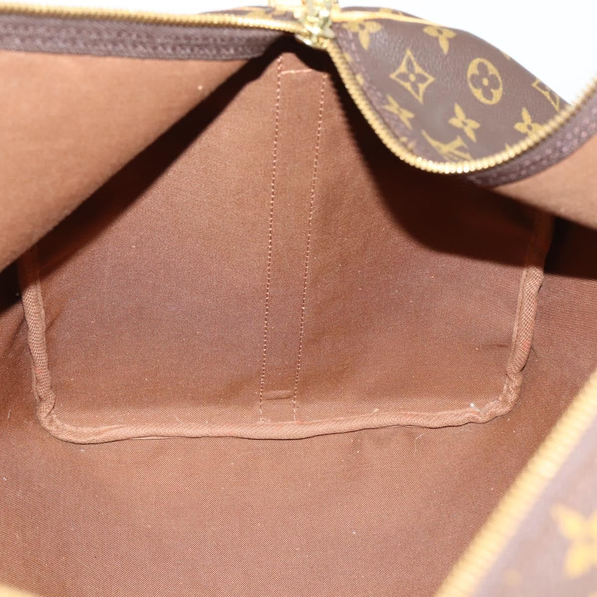 Louis Vuitton Keepall Bandouliere Bag Monogram Canvas, BROWN, CANVAS, Travel bag