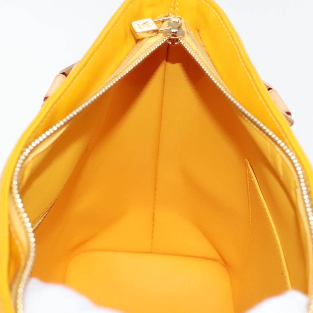 Louis Vuitton Houston Handbag Monogram Vernis, YELLOW, PATENT_LEATHER, Handbag