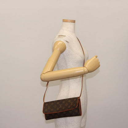 Louis Vuitton Twin Handbag Monogram Canvas, BROWN, CANVAS, Clutche & pouche