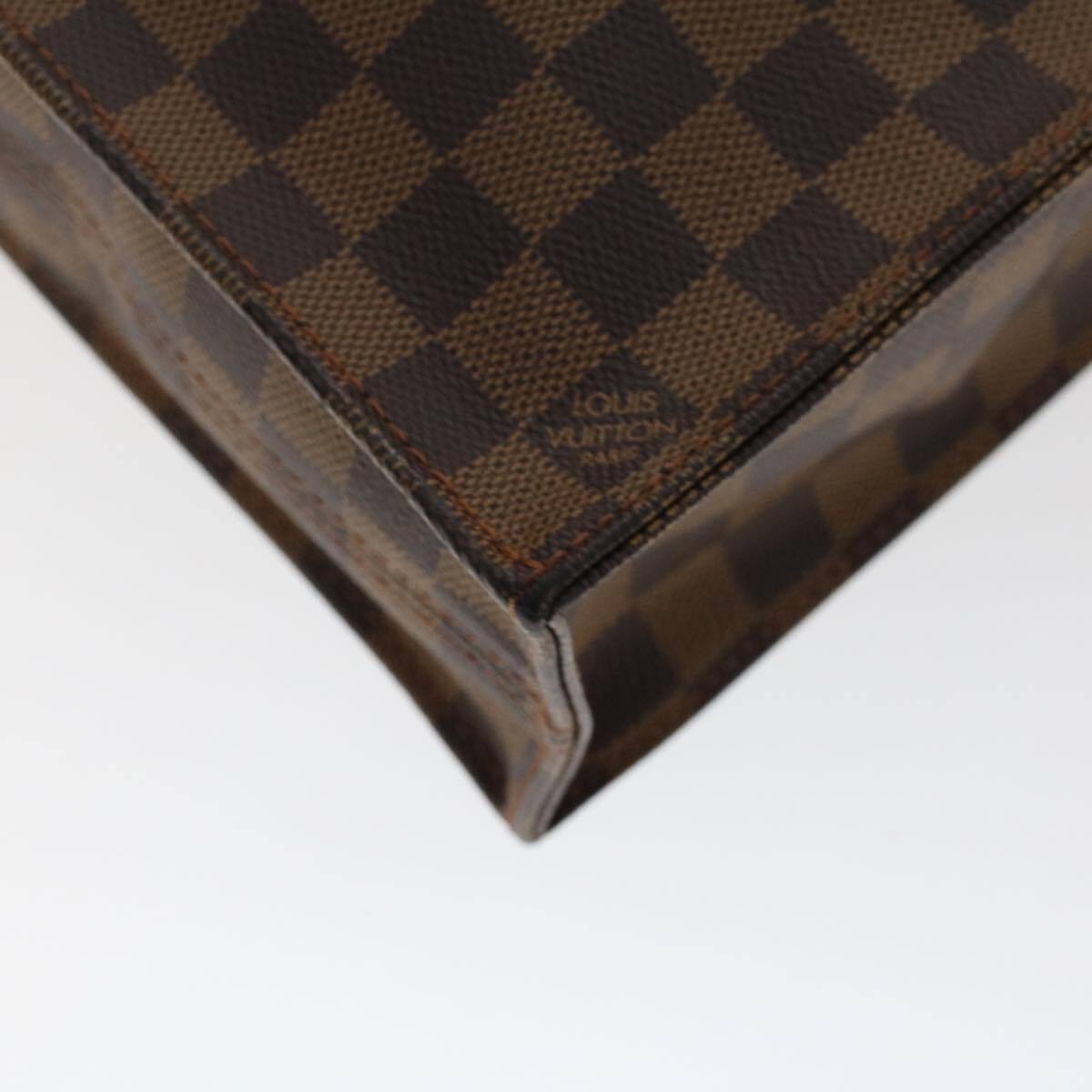 Louis Vuitton Sac Plat Bag Damier, BROWN, CANVAS, Handbag