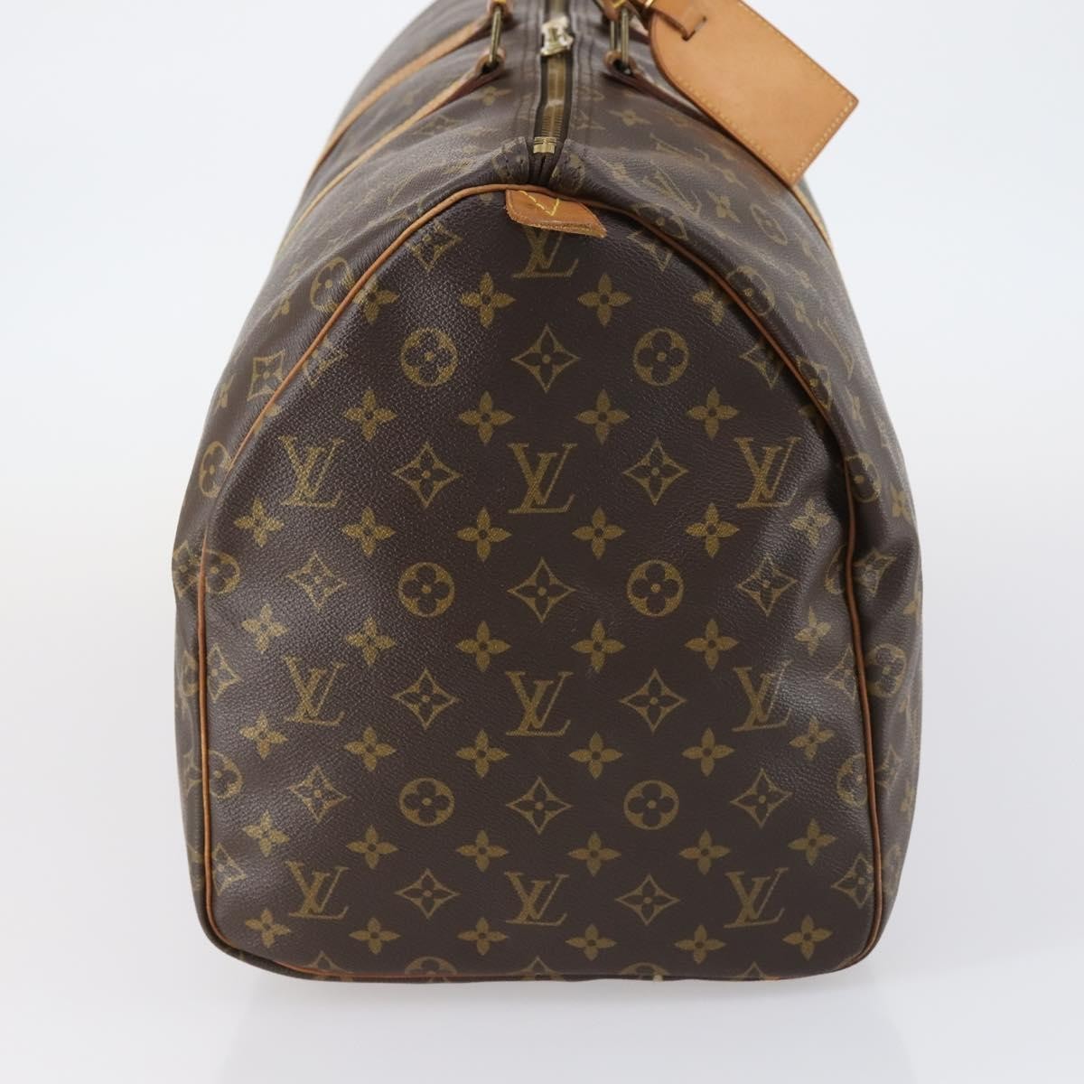 Louis Vuitton Keepall Bag Monogram Canvas, BROWN, CANVAS, Travel bag