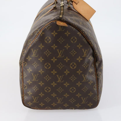 Louis Vuitton Keepall Bag Monogram Canvas, BROWN, CANVAS, Travel bag