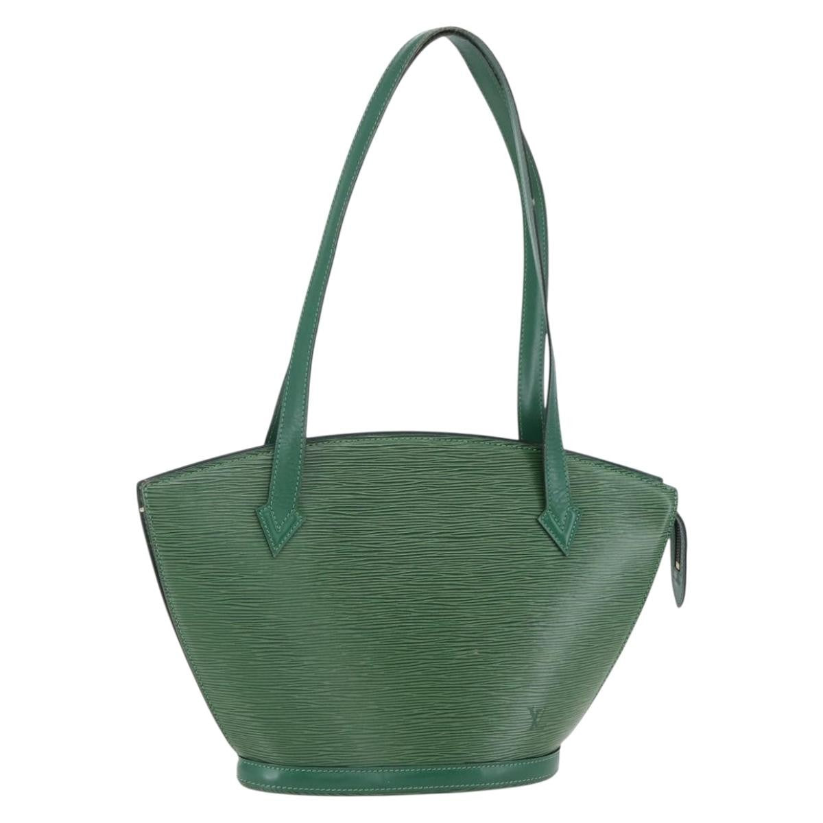 Louis Vuitton Saint Jacques Handbag Epi Leather, GREEN, LEATHER, Shoulder bag