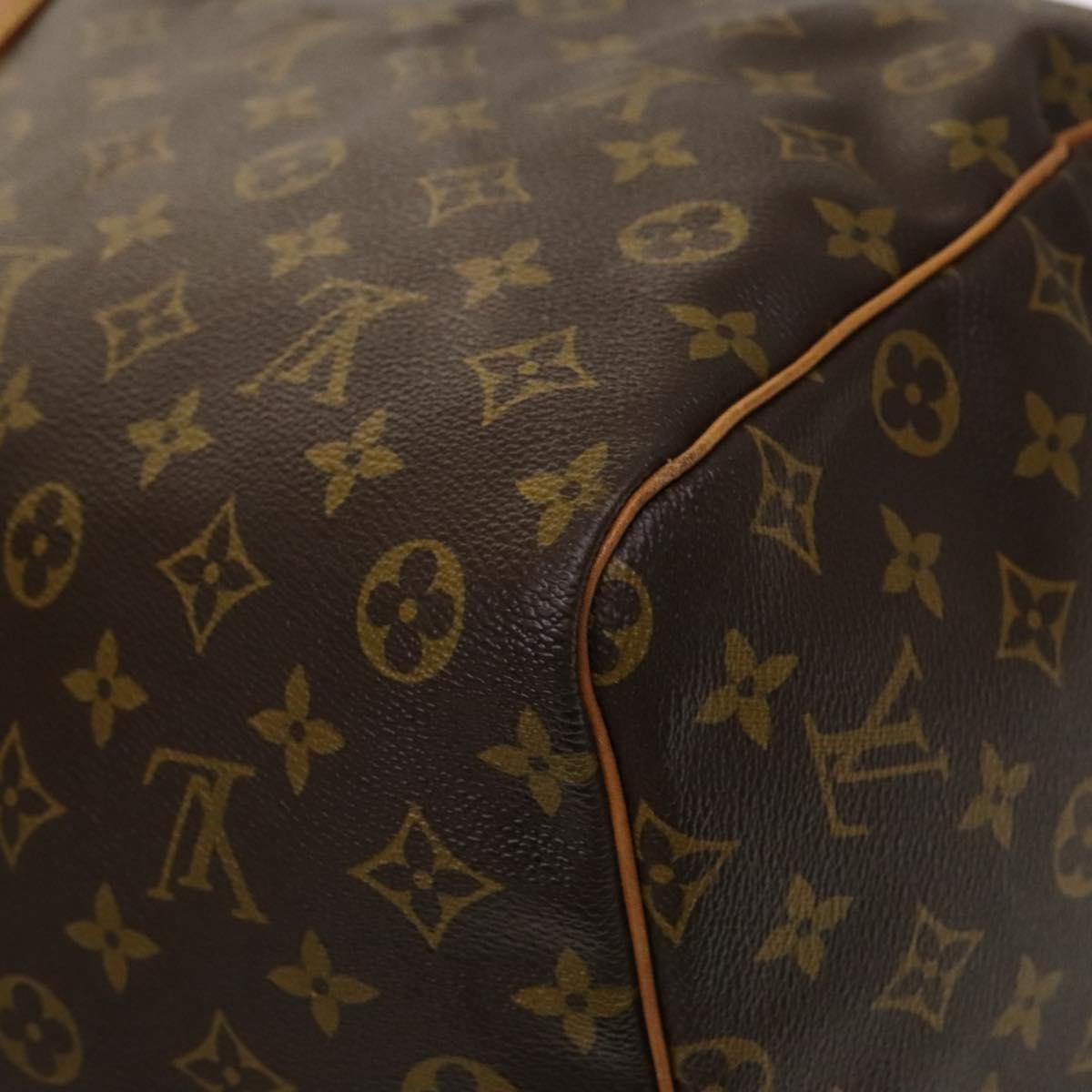 Louis Vuitton Keepall Bag Monogram Canvas, BROWN, CANVAS, Travel bag