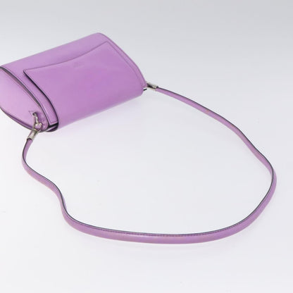 Celine Shoulder Bag Leather, PURPLE, LEATHER, Shoulder bag