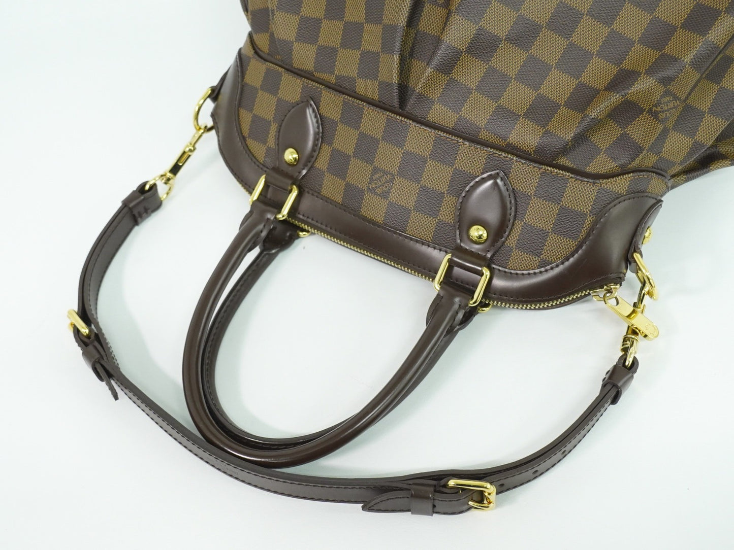 Louis Vuitton Trevi Handbag Damier, BROWN, CANVAS, Handbag