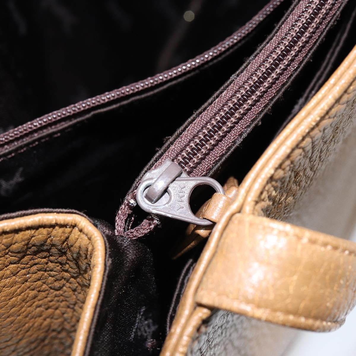 Saint Laurent Vintage Handbag Leather, BROWN, LEATHER, Handbag