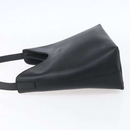 Gucci Metal Handle Hobo Leather, BLACK, LEATHER, Shoulder bag