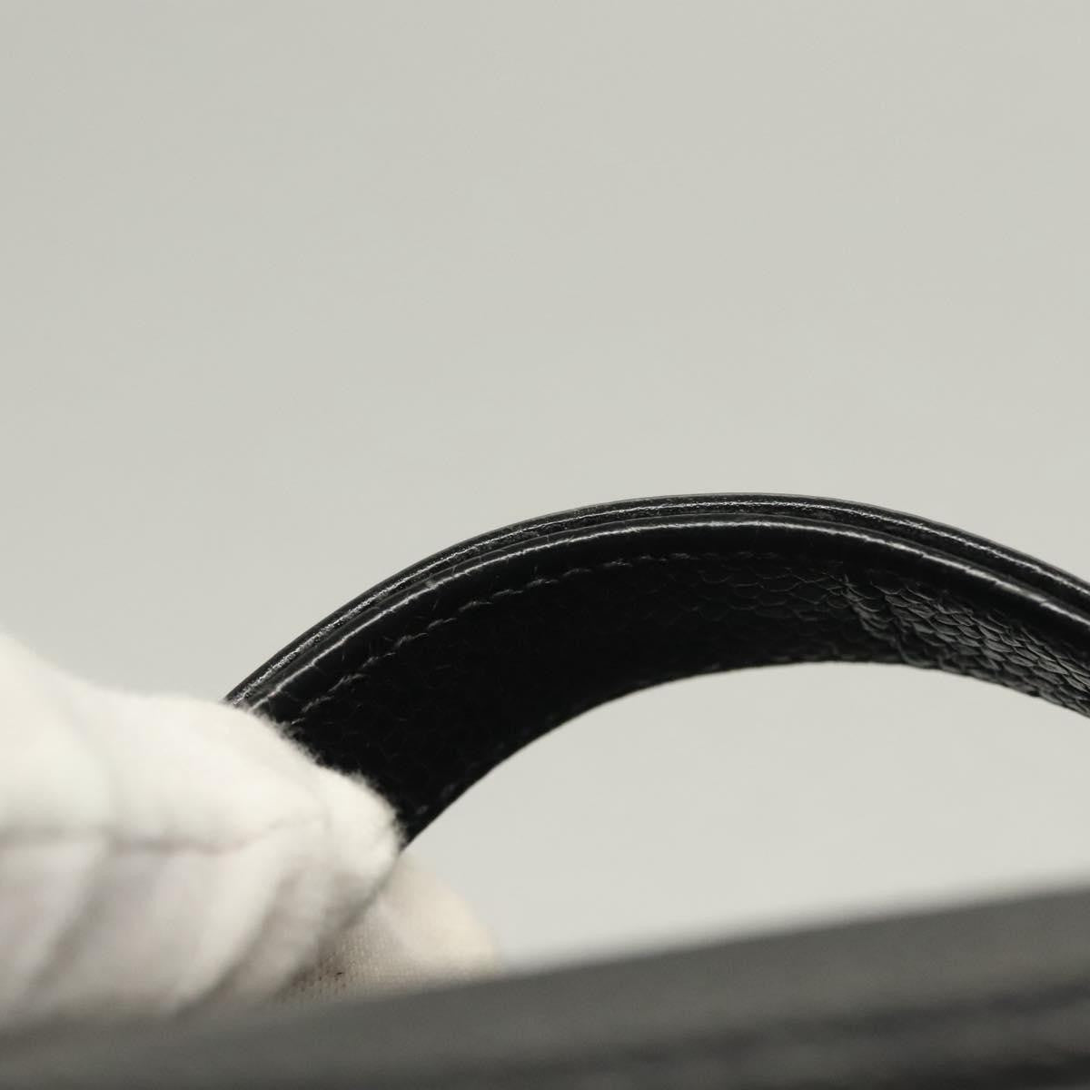 Chanel Vanity pouch Leather, BLACK, LEATHER, Toiletry Case