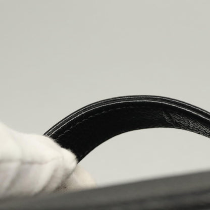 Chanel Vanity pouch Leather, BLACK, LEATHER, Toiletry Case