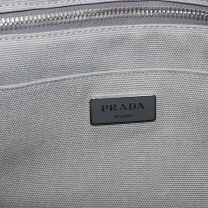 Prada Canapa Tote Canvas, GRAY, CANVAS, Tote bag