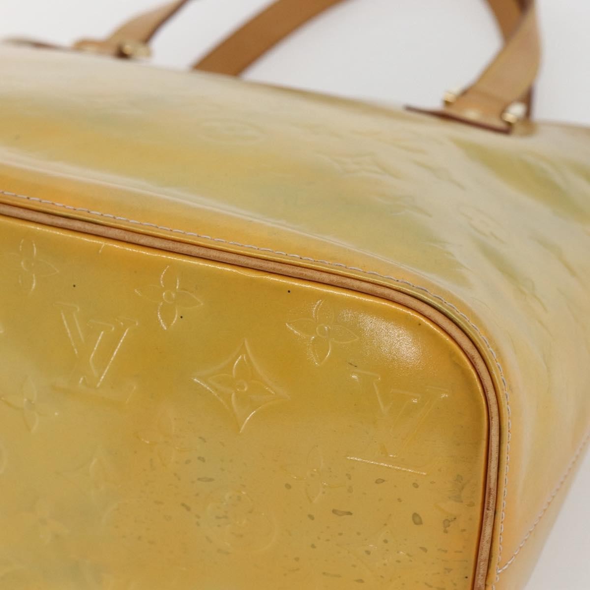 Louis Vuitton Houston Handbag Monogram Vernis, BEIGE, PATENT_LEATHER, Tote bag